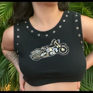 Motorcycle tank crop top